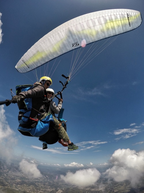 Paragliding tandem flight