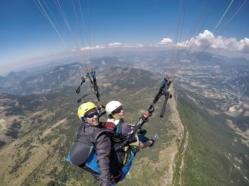 paragliding flight Diois
